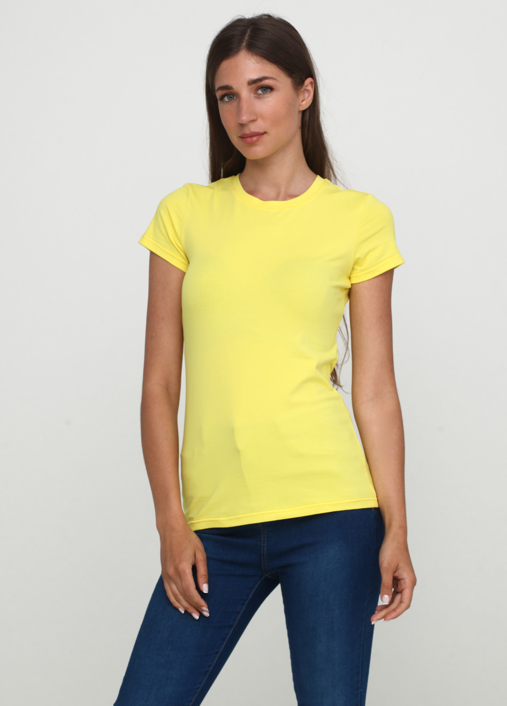 Желтая летняя футболка Only Women