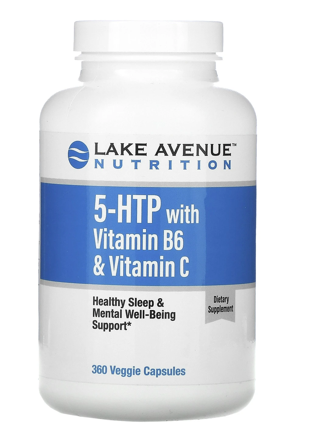 5-HTP с витамином B6 и витамином C 5-HTP with Vitamin B6 & Vitamin C, 60 Veggie Capsules Lake Avenue Nutrition (254522477)