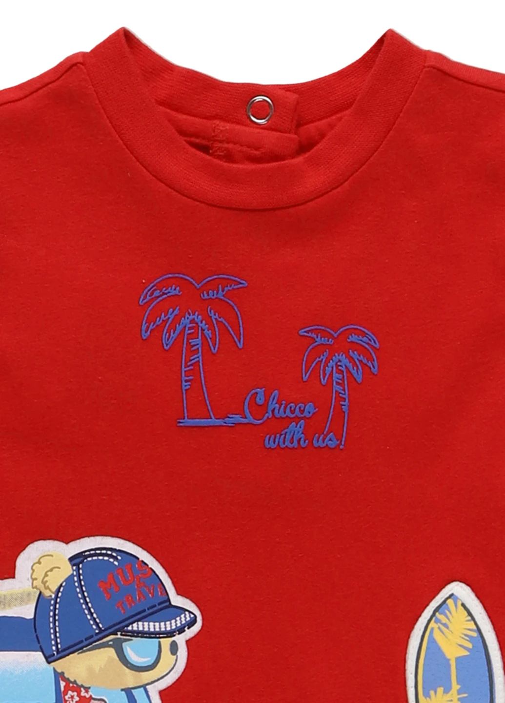 Красная летняя футболка Chicco