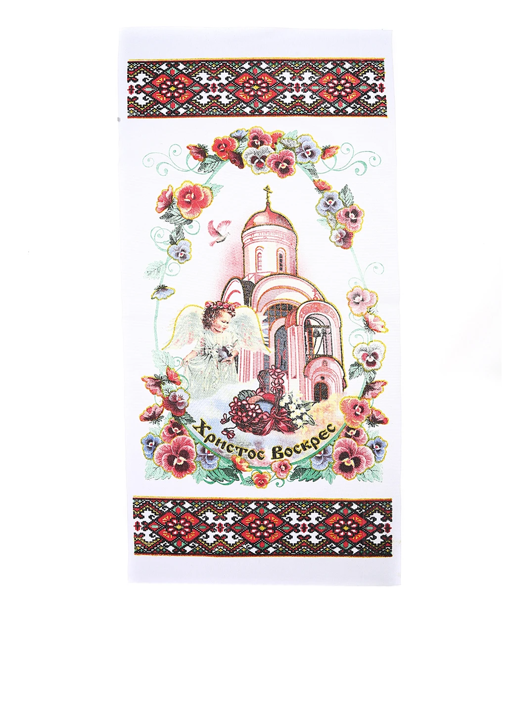 Полотенце (3 шт.), 29х58 см Свято рисунок белый