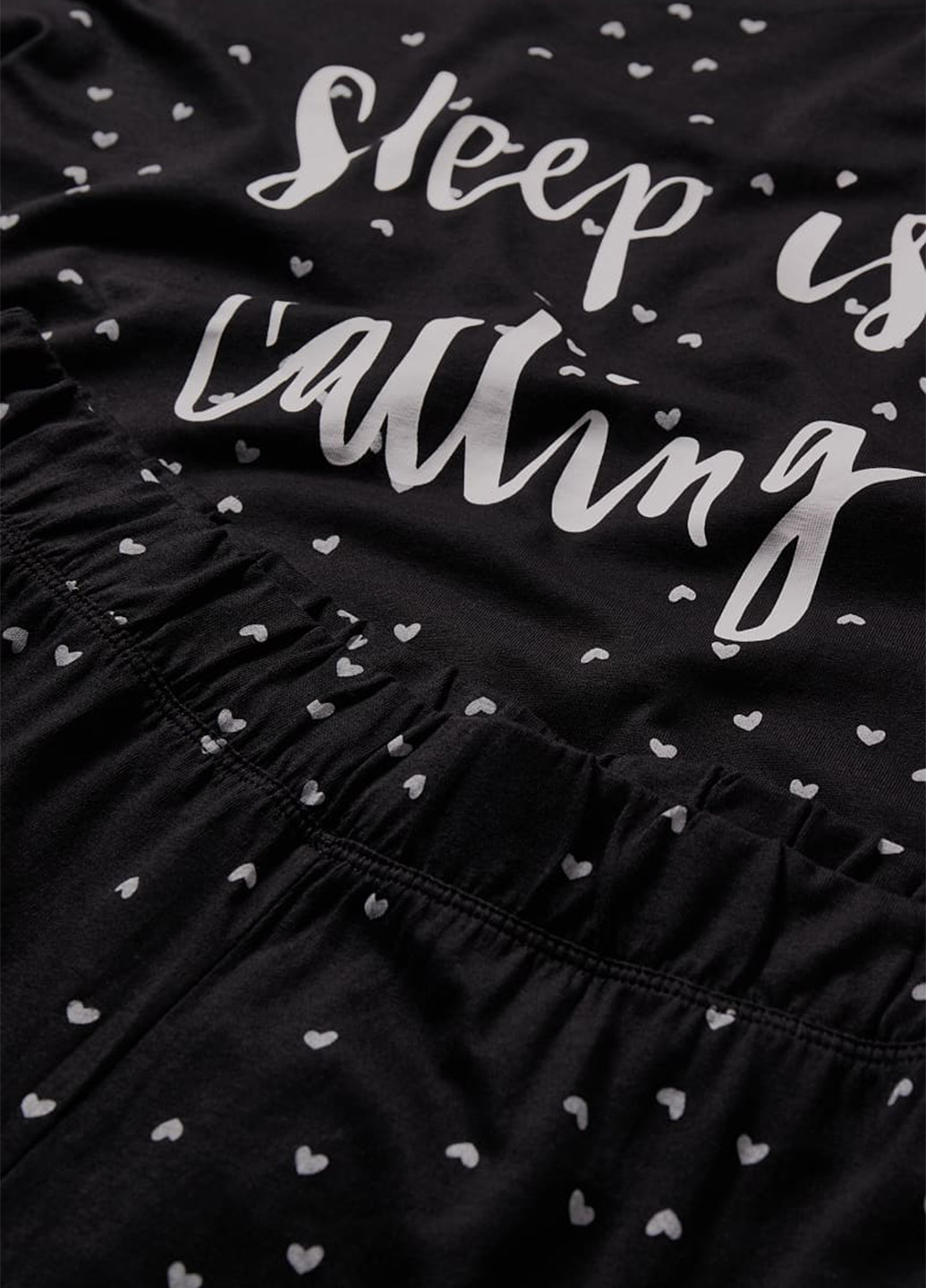 Черно-белая всесезон пижама (лонгслив, брюки) лонгслив + брюки C&A