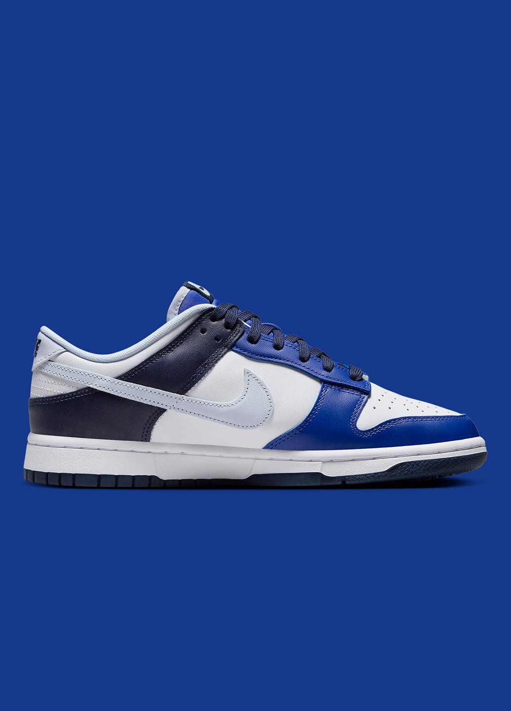 Синие демисезонные кроссовки fq8826-100 Nike Dunk Low 100