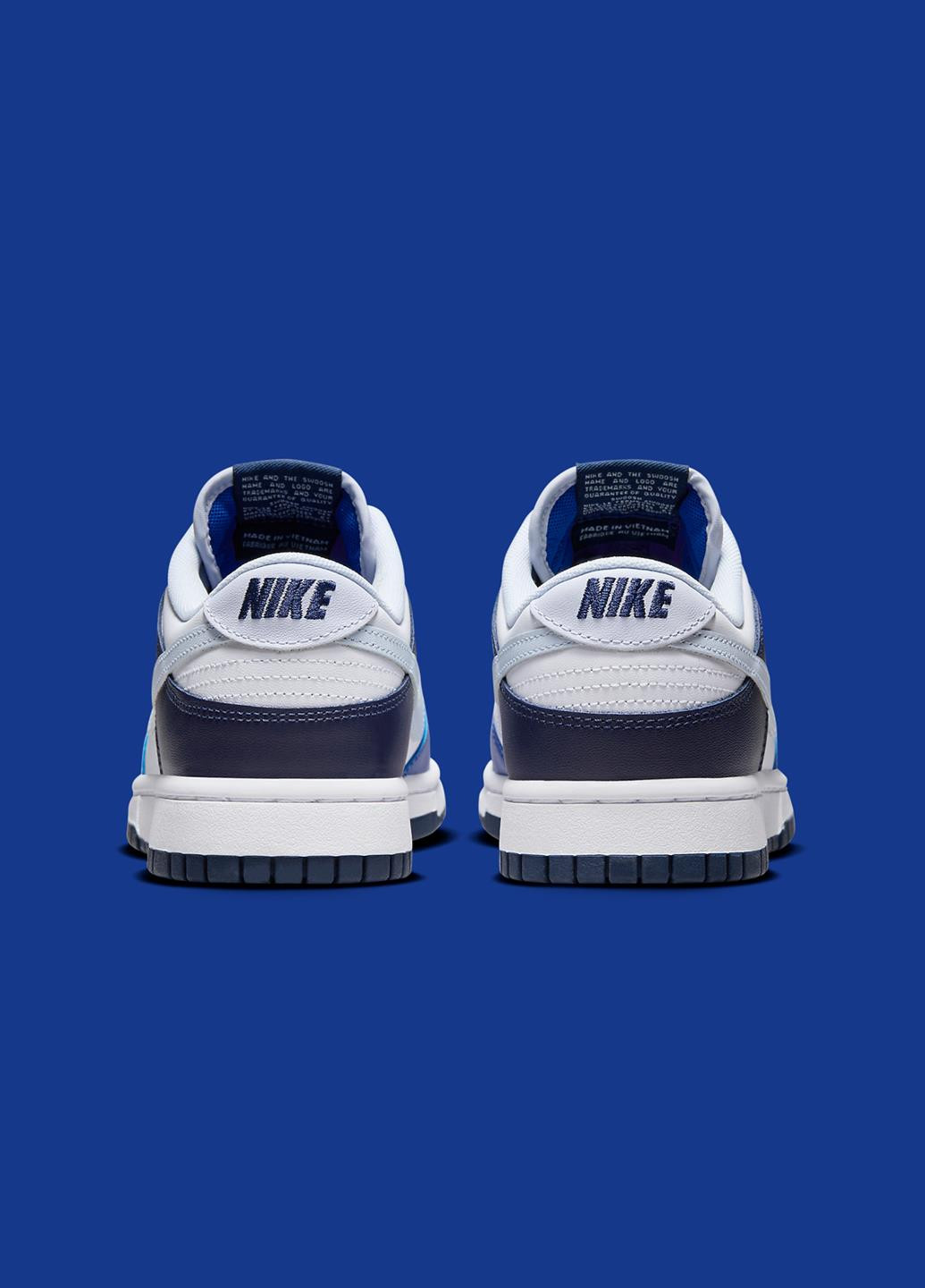 Синие демисезонные кроссовки fq8826-100 Nike Dunk Low 100