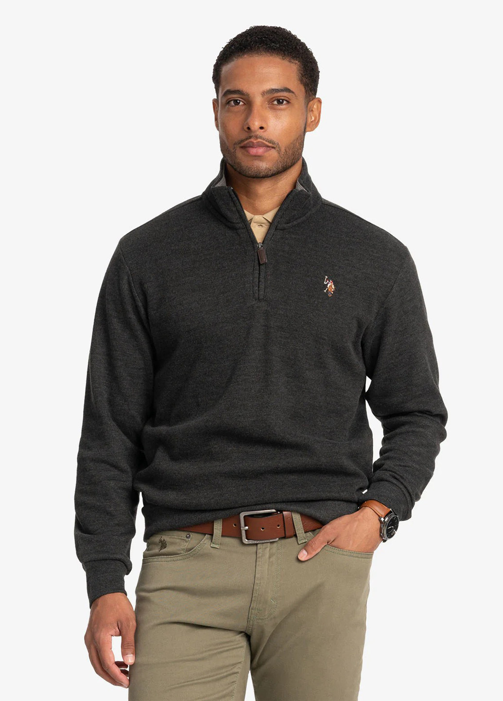 Темно-сірий демісезонний светр U.S. Polo Assn.