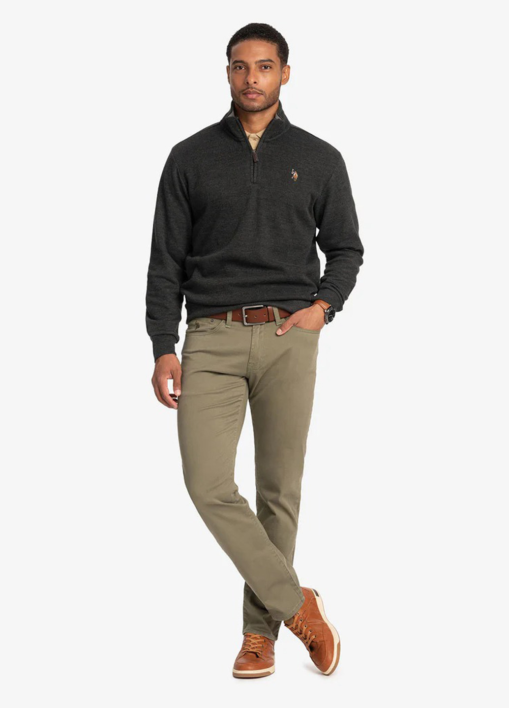 Темно-сірий демісезонний светр U.S. Polo Assn.