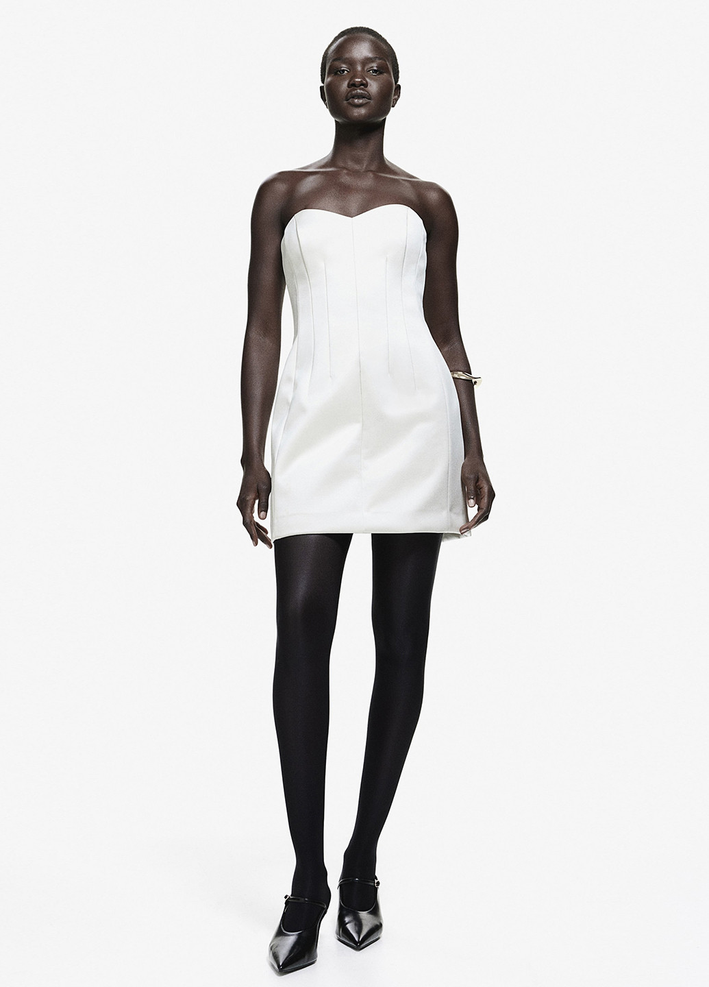 Серебристое коктейльное платье платье-футболка H&M однотонное