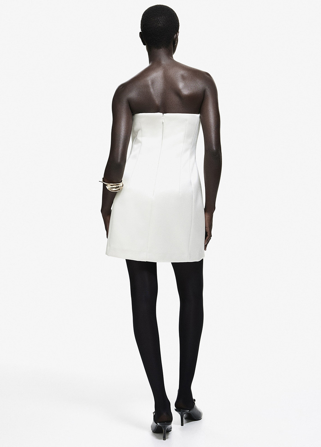 Серебристое коктейльное платье платье-футболка H&M однотонное