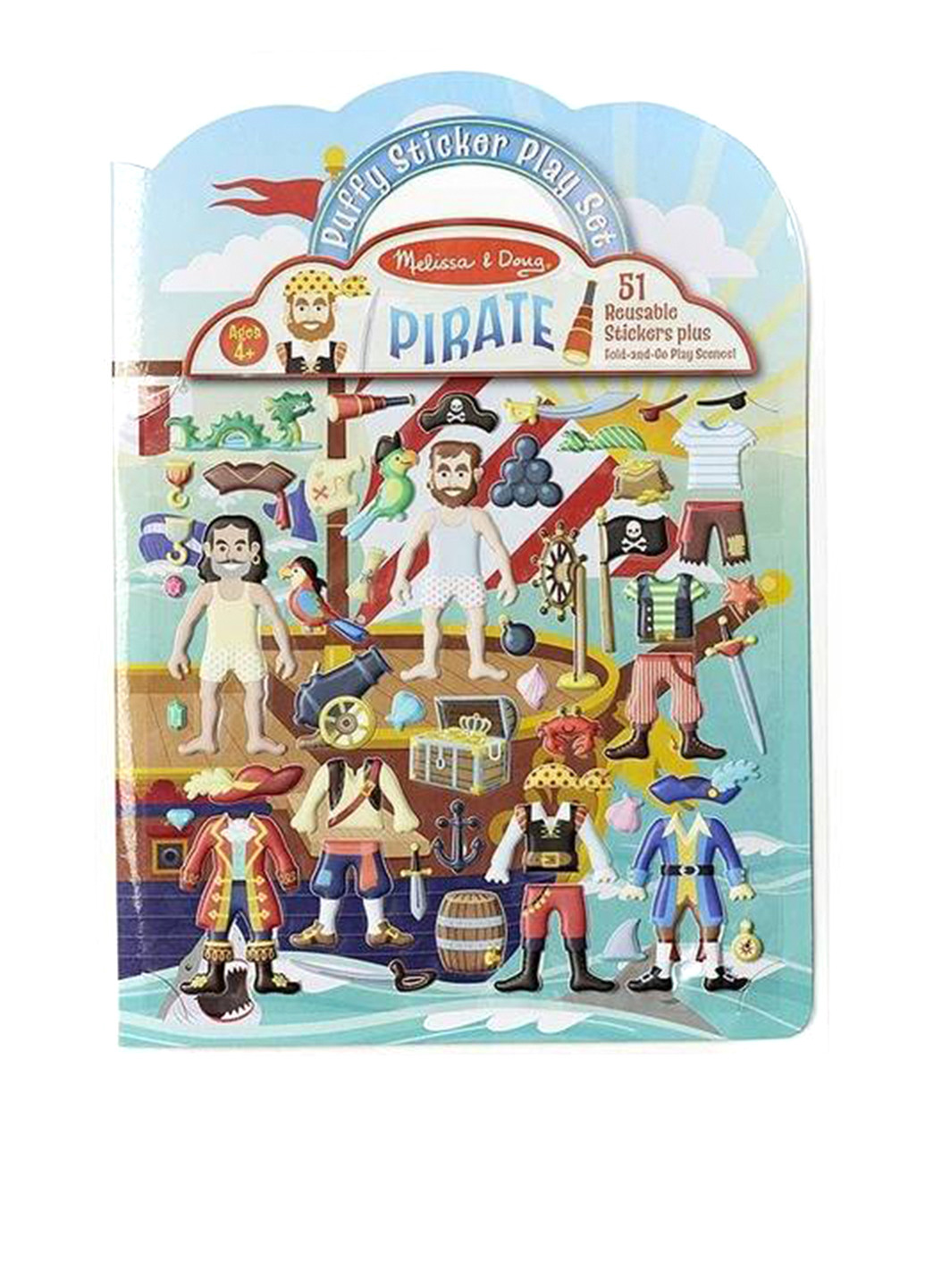 Набір для творчості Пірати, 0,5 х20, 8х27, 9 см Melissa & Doug (251317758)