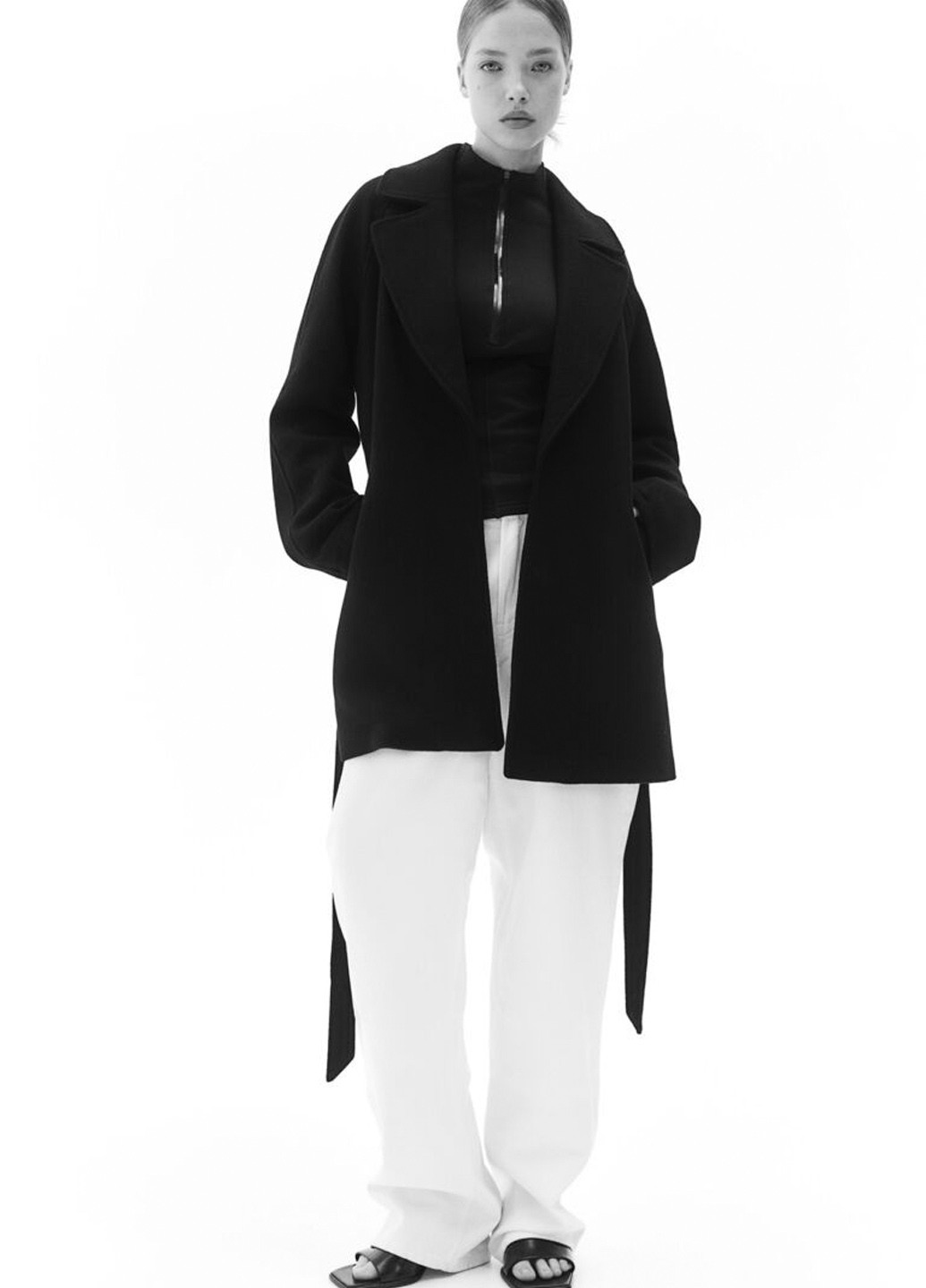 Чорне демісезонне Пальто H&M