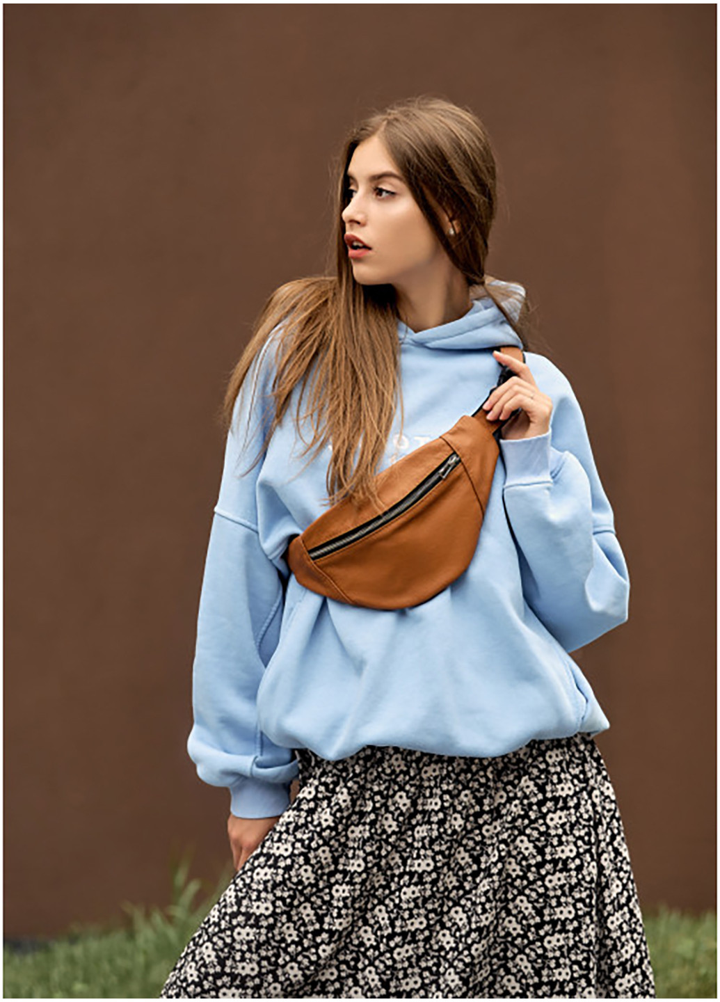 Женская сумка на пояс (бананка) 33х14х5 см Sambag (252127255)