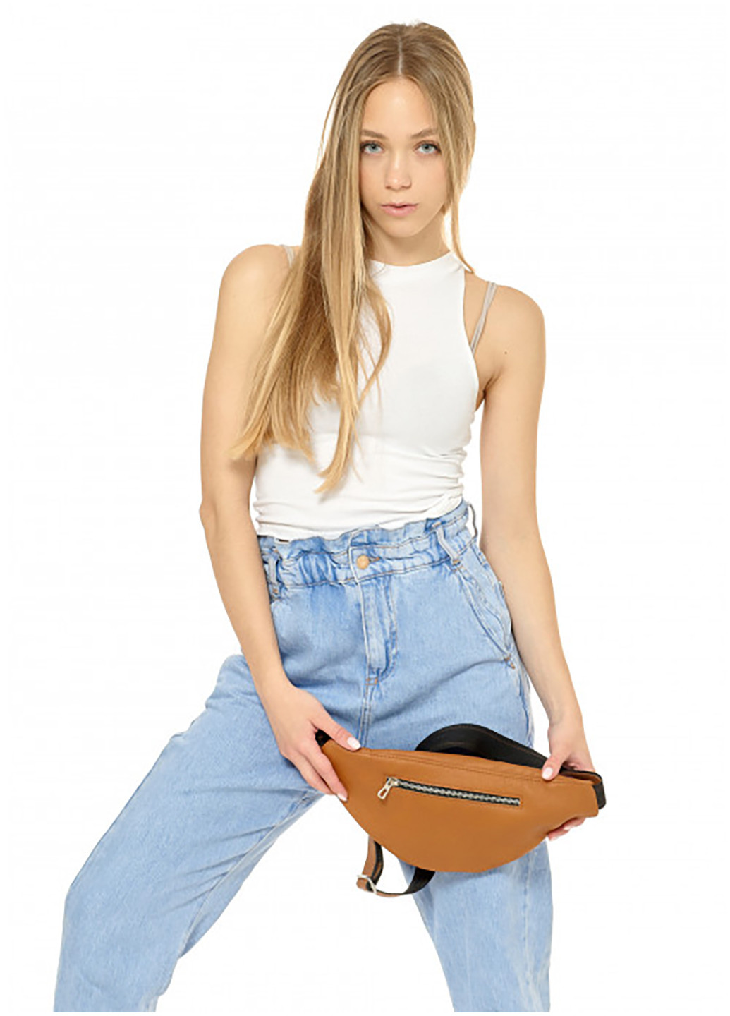 Женская сумка на пояс (бананка) 33х14х5 см Sambag (252127255)