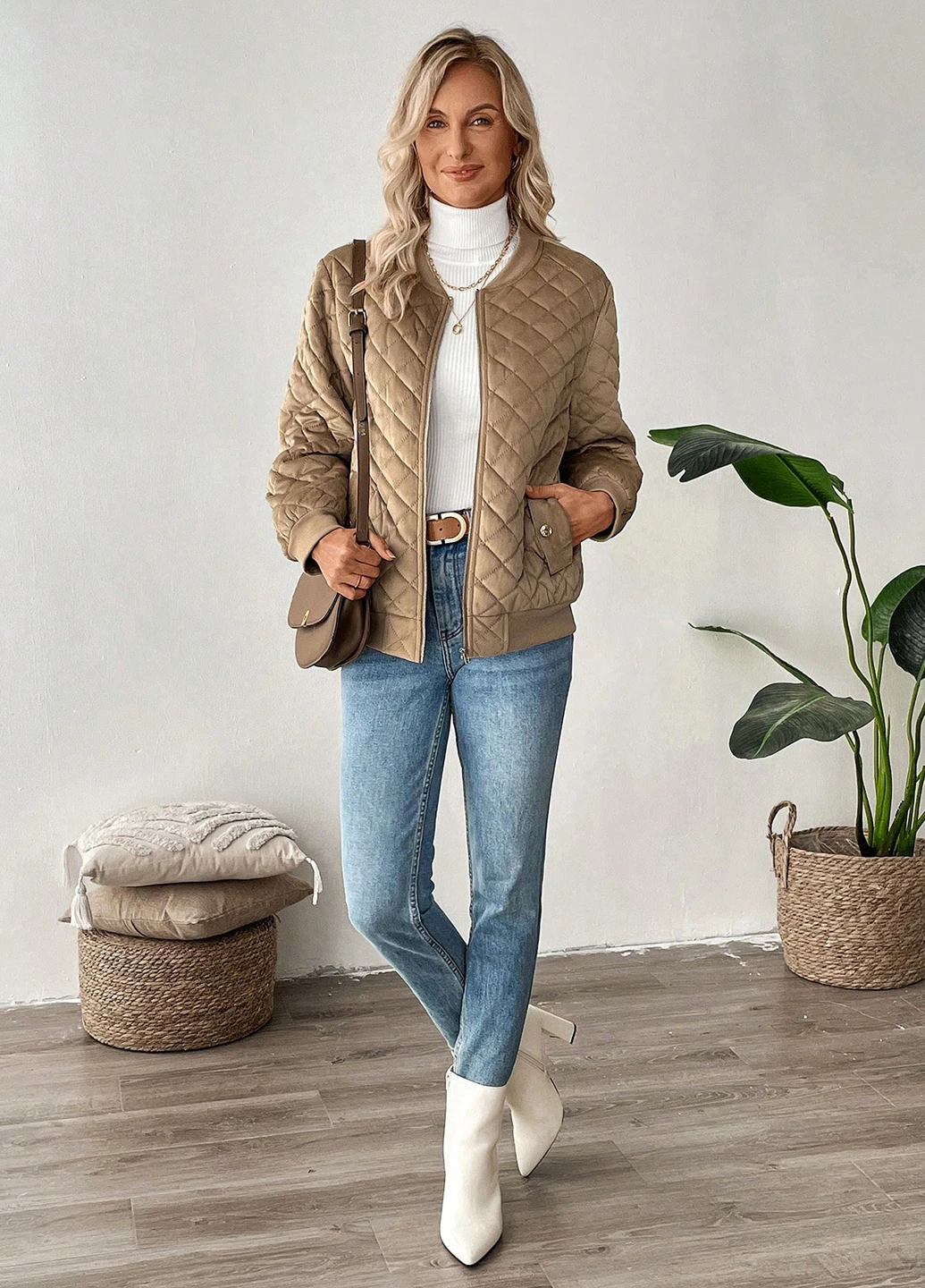 Бомбер SHEIN на молнии (332709637)