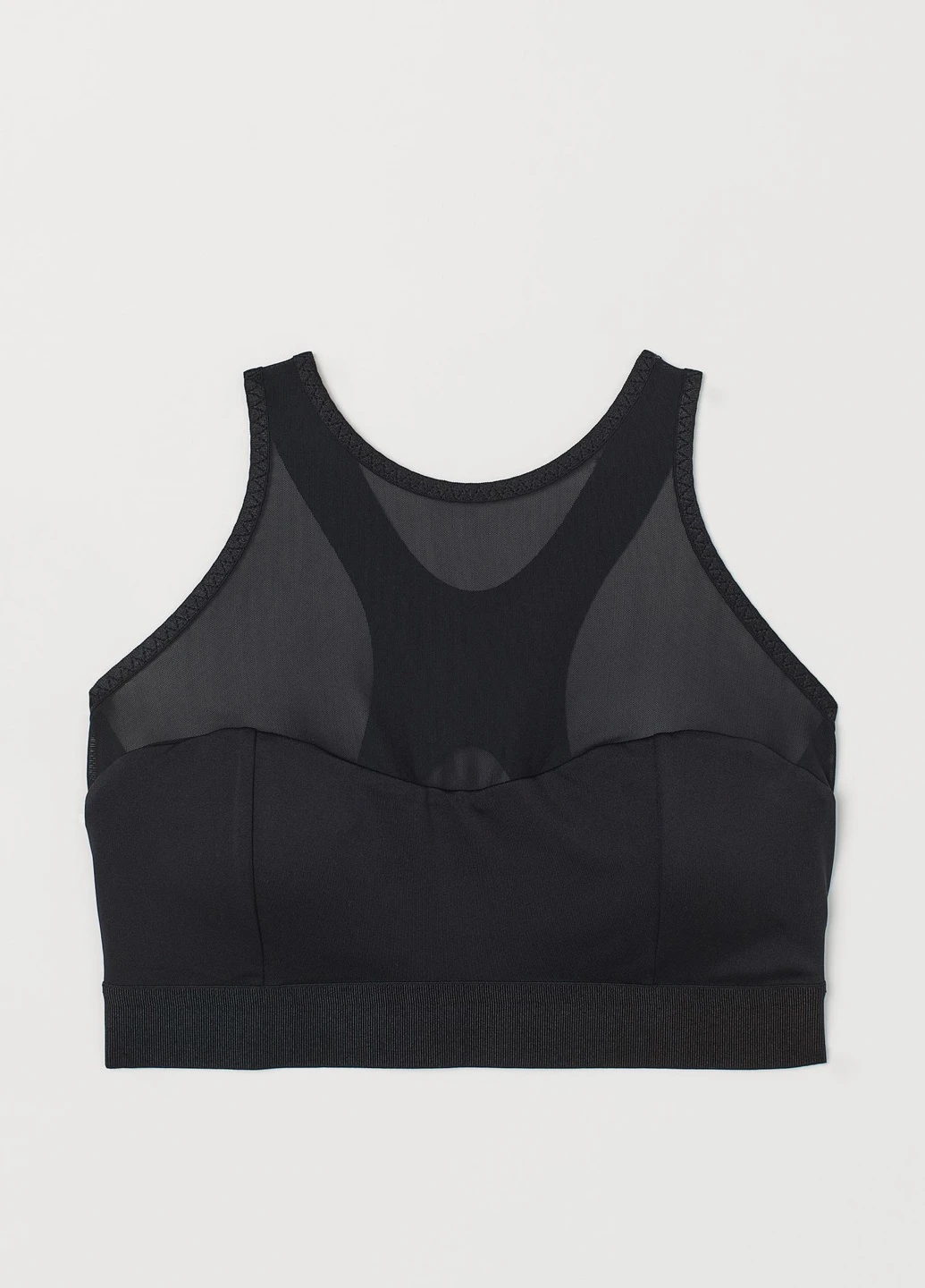 Чёрный спортивный бюстгальтер бралет H&M