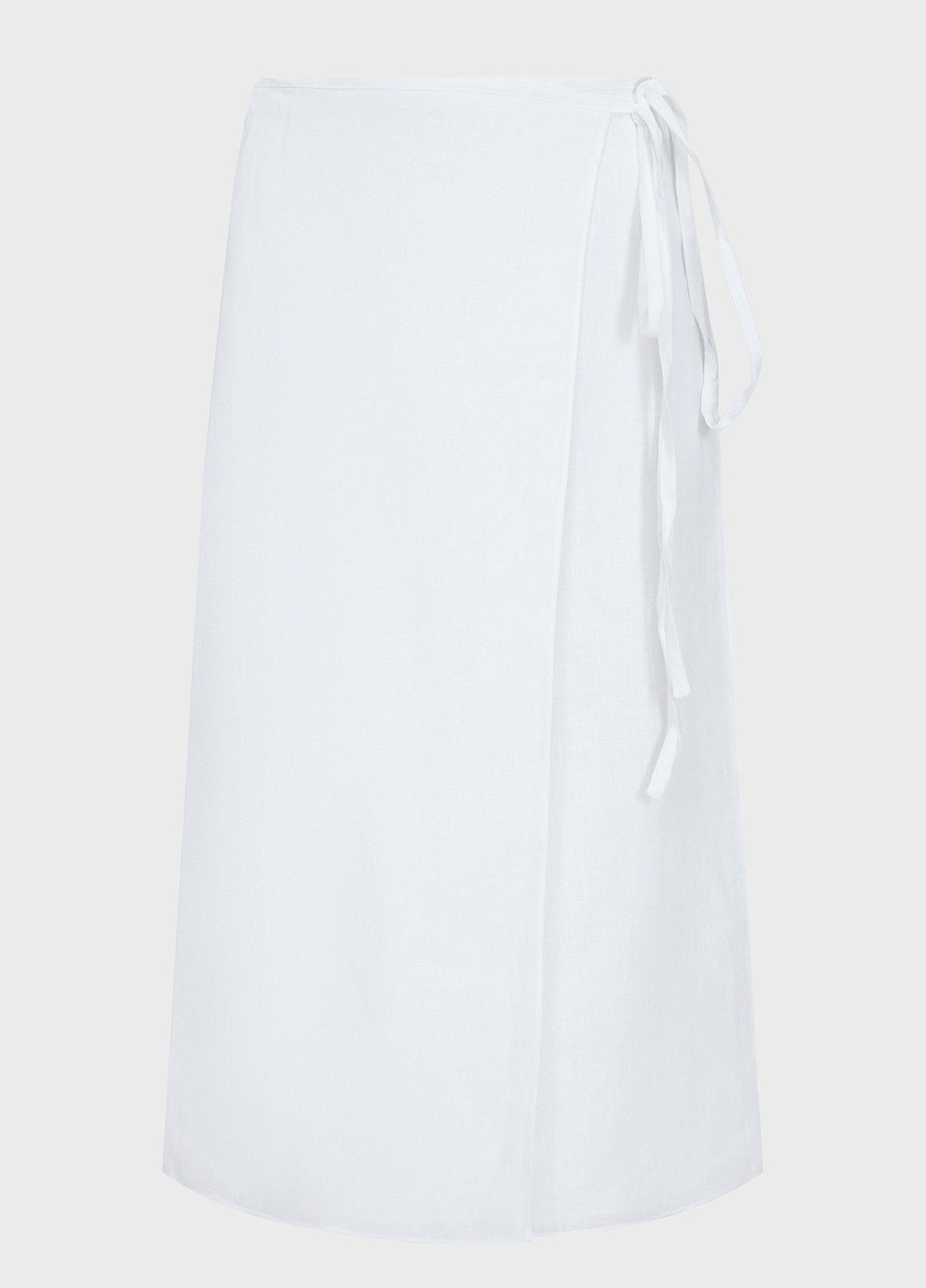 Белая кэжуал однотонная юбка Drykorn на запах