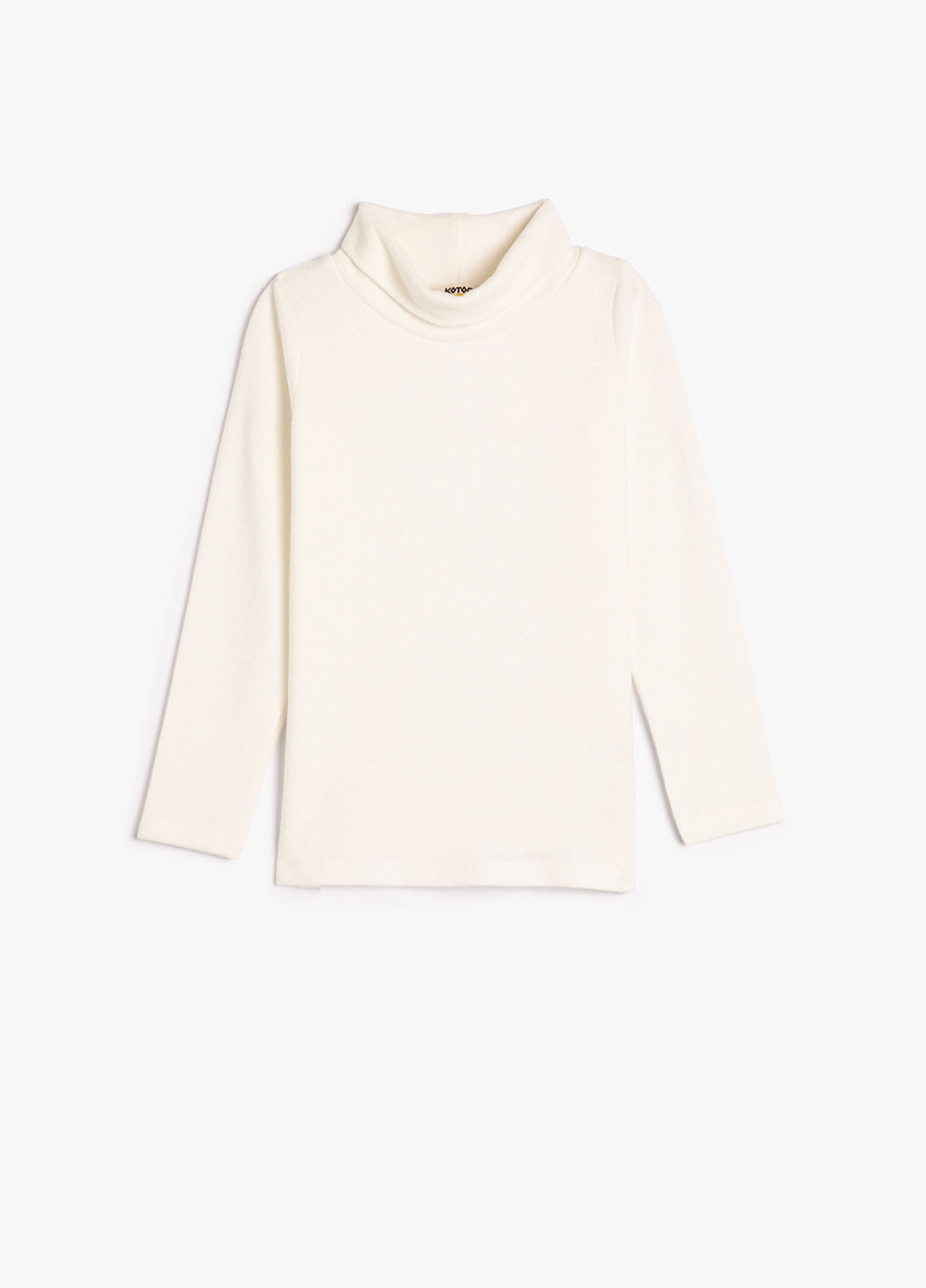 Молочный демисезонный кэжуал лонгслив KOTON однотонный