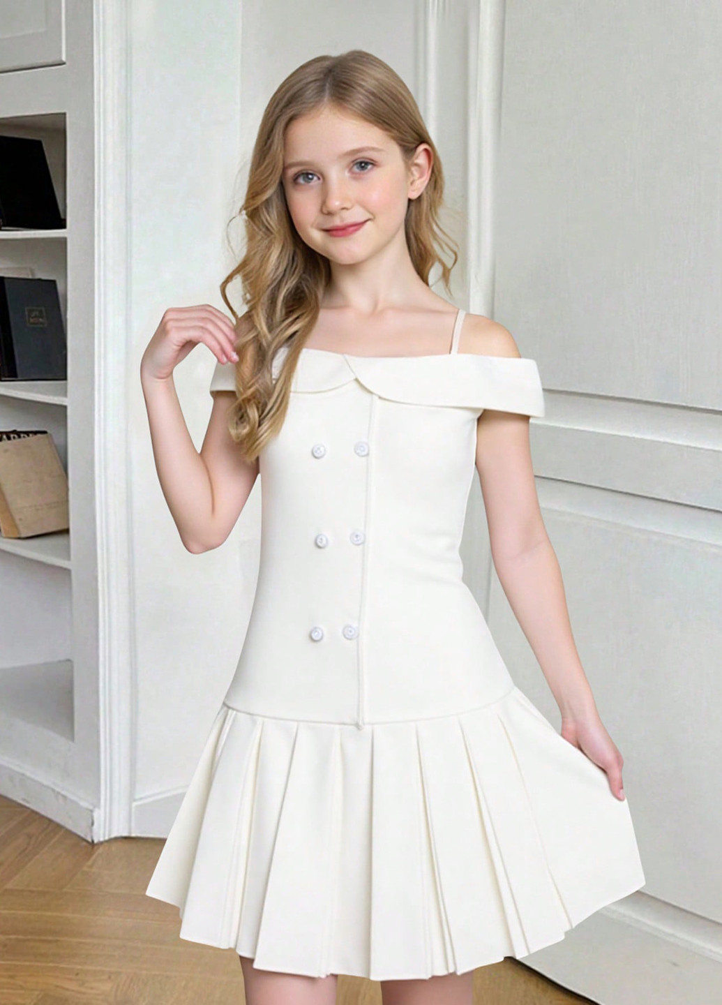 Белое платье SHEIN (365769919)