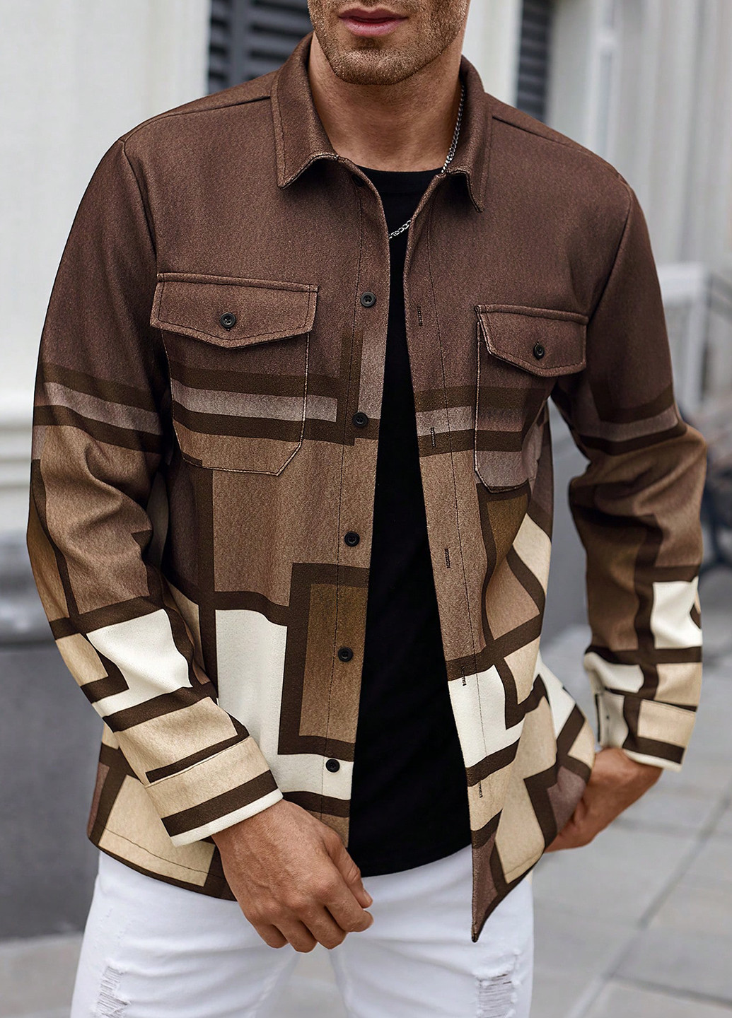 Куртка-рубашка SHEIN (367018425)