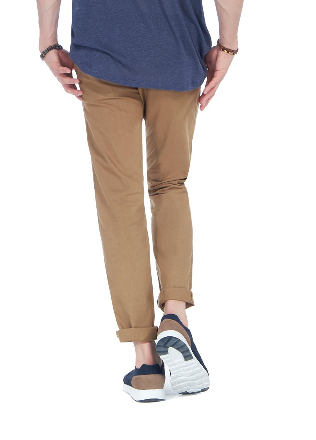 Горчичные кэжуал летние со средней талией брюки Alcott