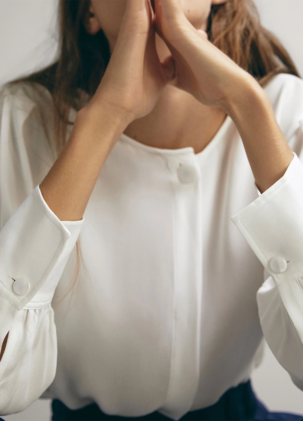 Біла блуза Massimo Dutti