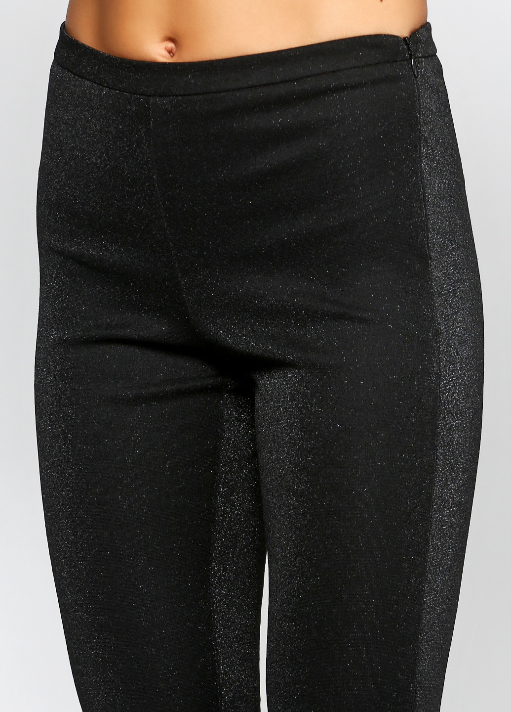 Черные кэжуал демисезонные прямые брюки United Colors of Benetton