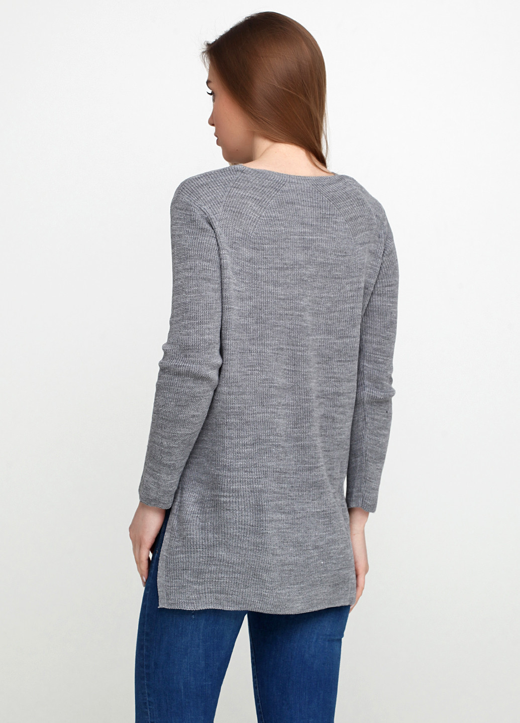 Серый демисезонный пуловер пуловер Askar Triko