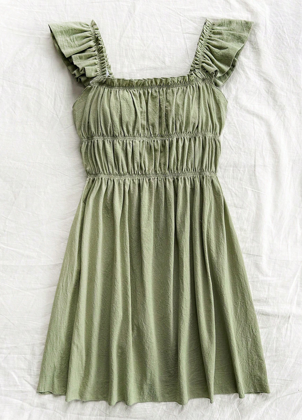 Зелена святковий, кежуал сукня а-силует, бебі долл SHEIN однотонна