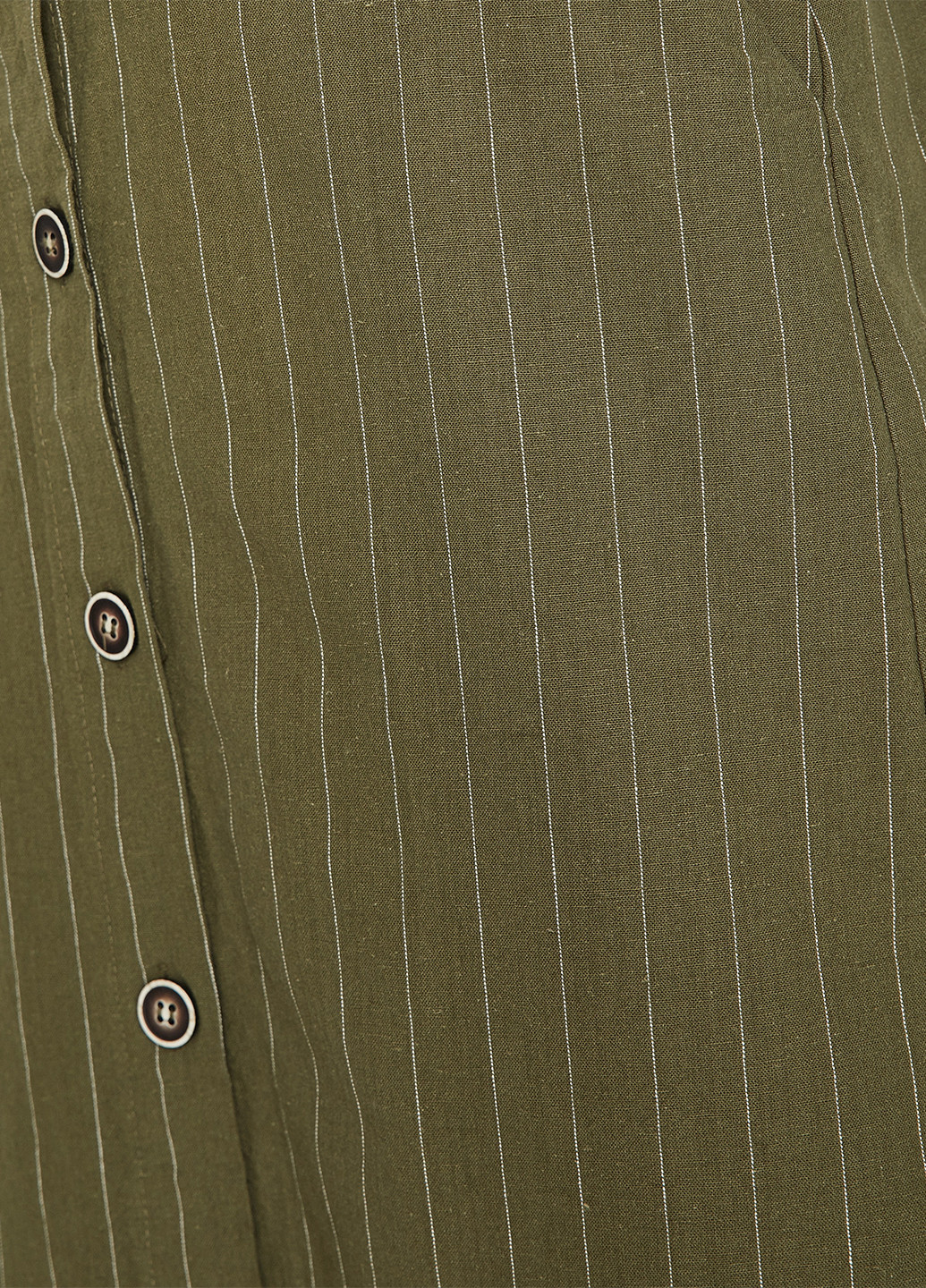 Оливковая (хаки) кэжуал в полоску юбка KOTON карандаш