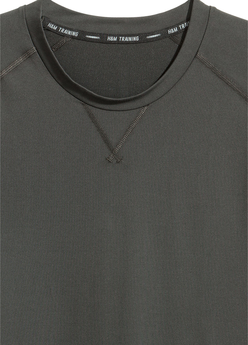 Черная футболка с коротким рукавом H&M