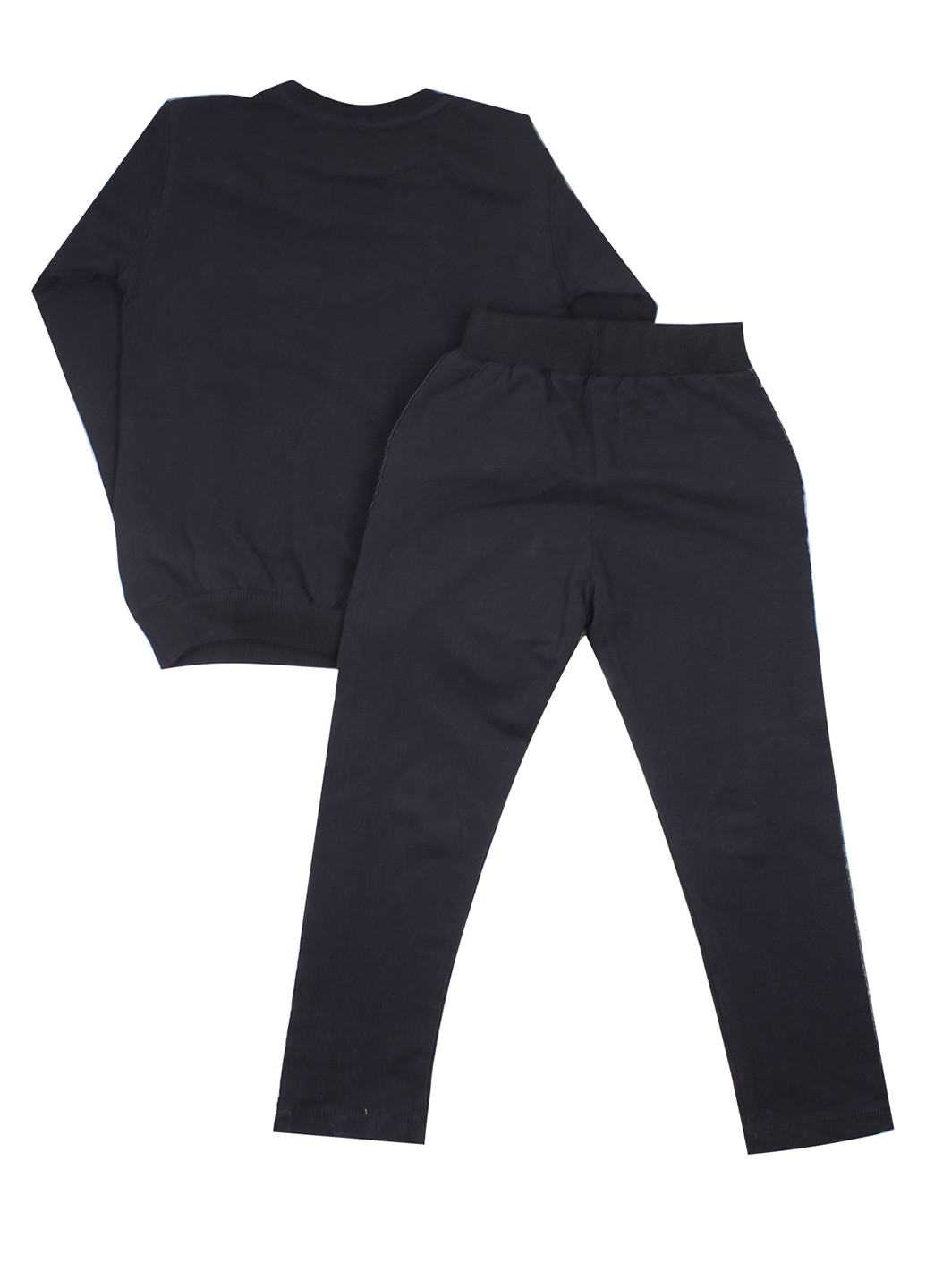 Чорний демісезонний костюм (світшот, брюки) брючний Breeze