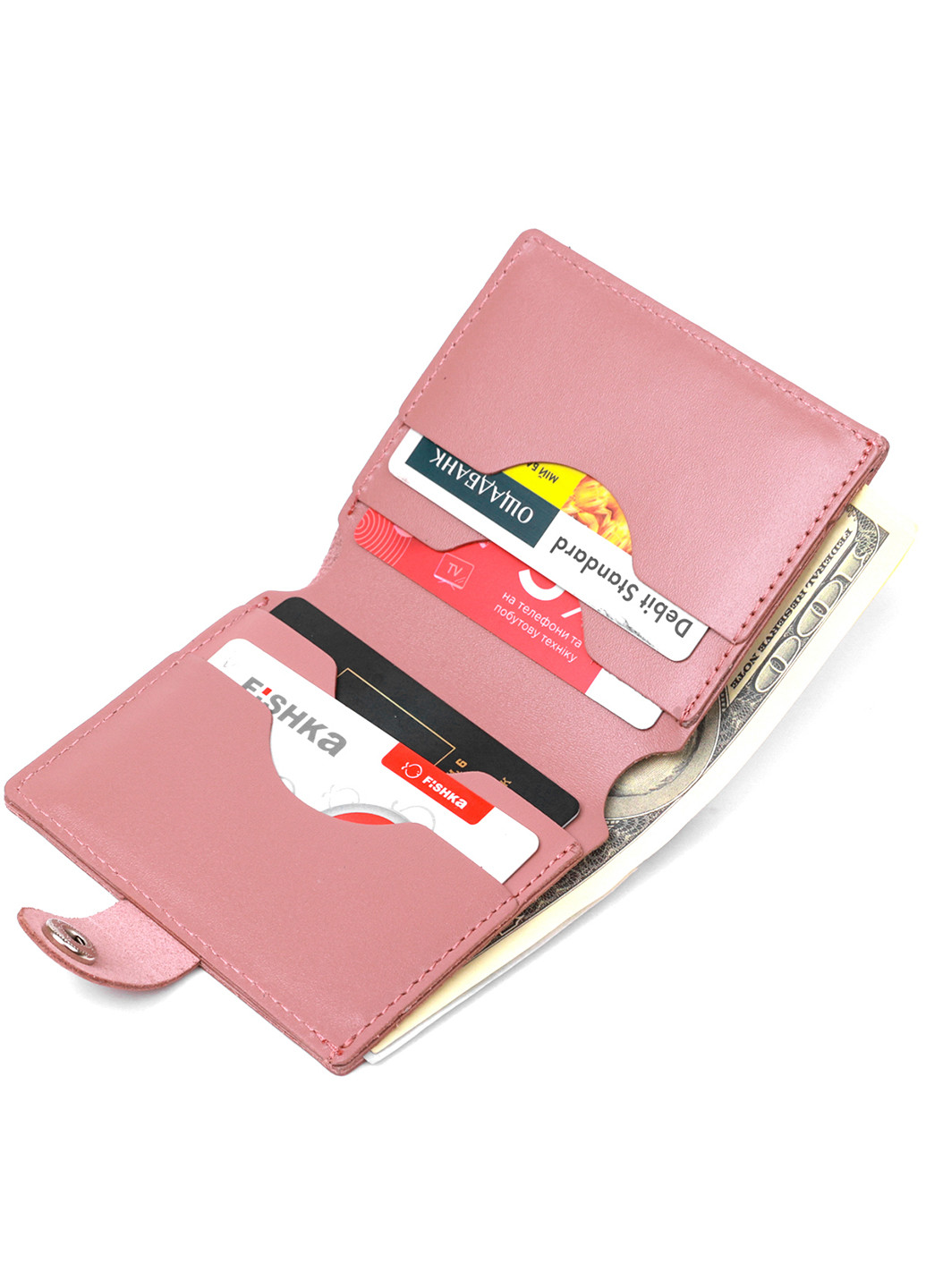 Жіночий шкіряний гаманець 9х10х1 см Shvigel (253490577)