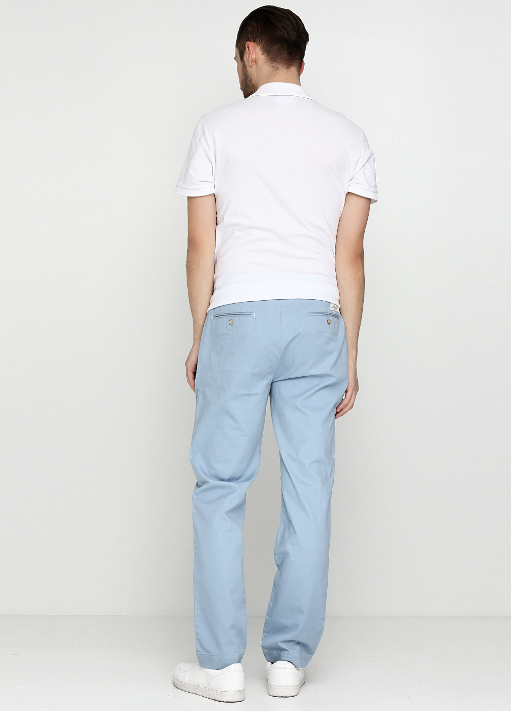 Голубые кэжуал демисезонные прямые брюки Ralph Lauren