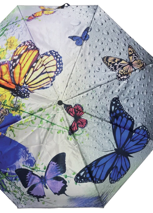 Монокупольный зонт с фиолетовыми бабочками 480-02 AVK (254422832)