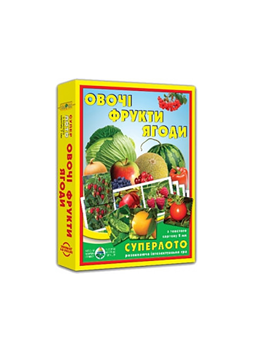 Супер Лото "Овощи и фрукты" Киевская фабрика игрушек 1992 (255292901)