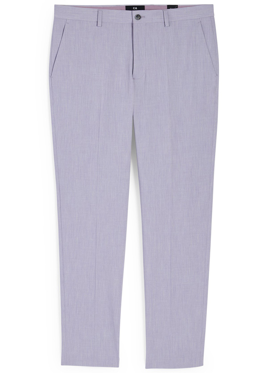 Сиреневые кэжуал демисезонные зауженные брюки C&A