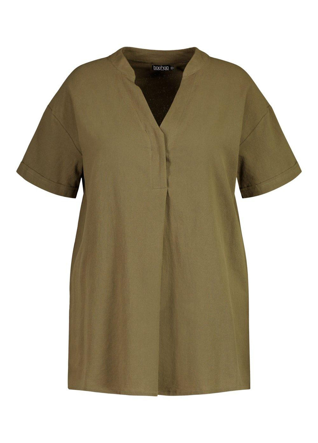 Оливковая (хаки) летняя блуза Boohoo