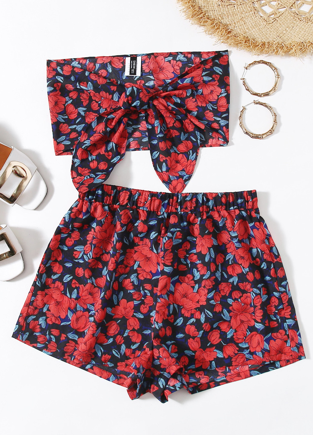 Костюм (топ, шорты) SHEIN (353086659)