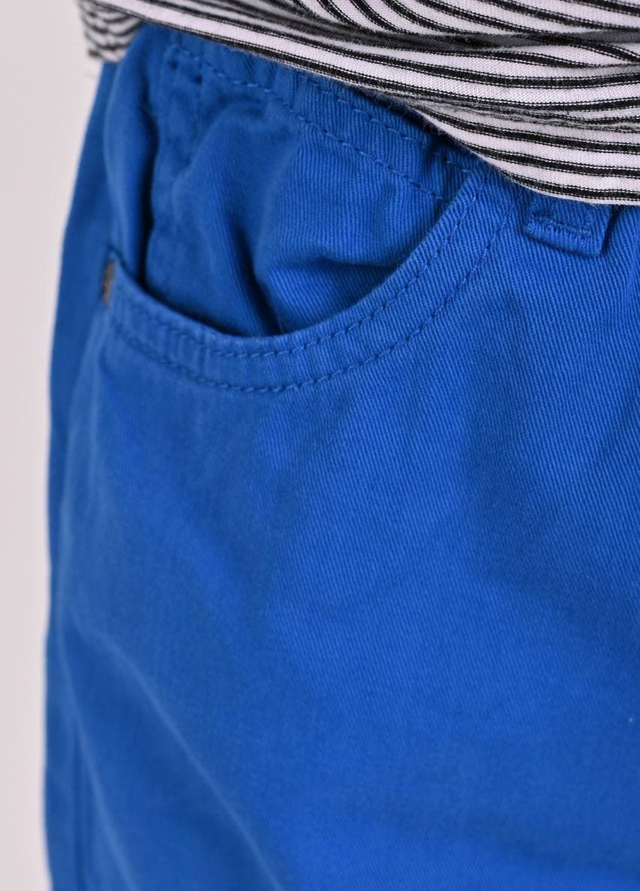 Синие демисезонные штаны детские мальчик электрик Let's Shop