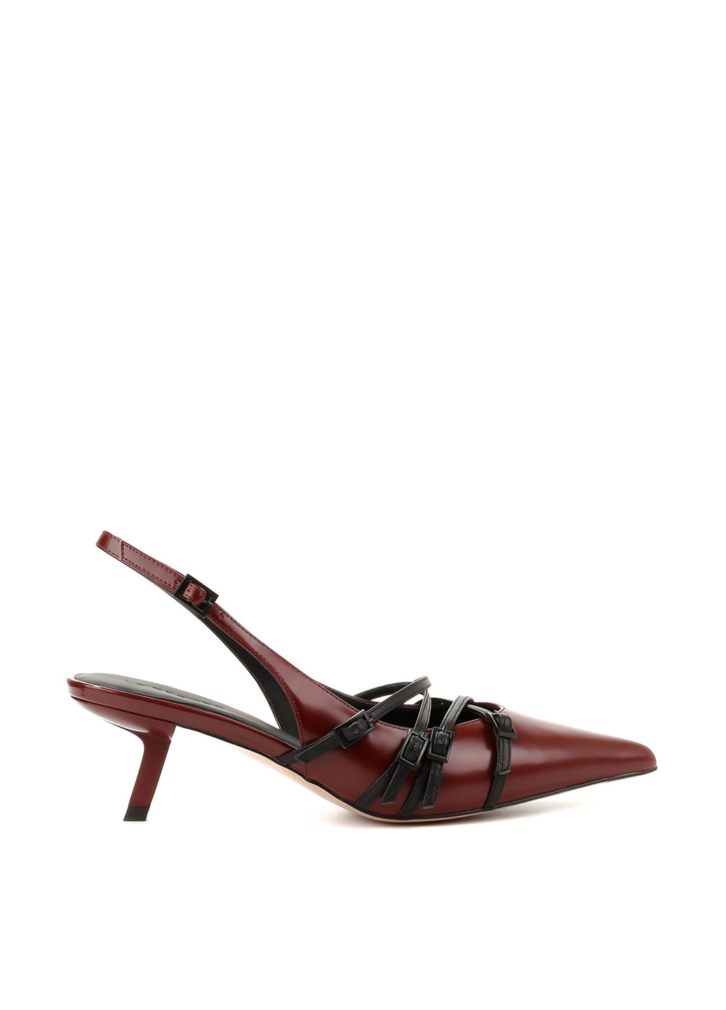 Le'BERDES Туфлі слінгбекі бордовий з натуральна шкіра, україна — літо (322088101)