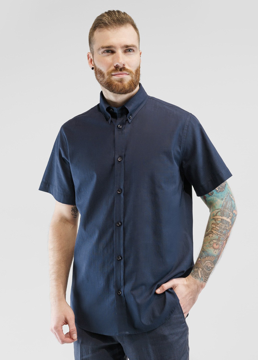 Синяя рубашка Arber