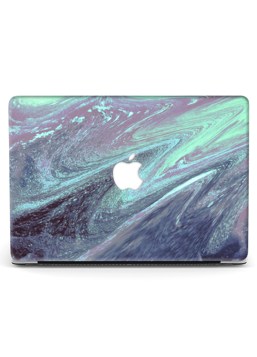 Чехол пластиковый для Apple MacBook Pro 15 A1707 / A1990 Бирюзовые пятна с блестками (9649-2341) MobiPrint (218867628)