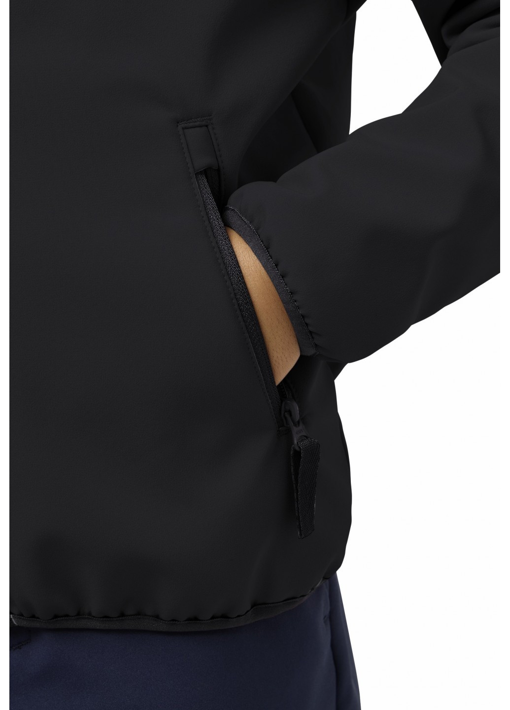 Черная демисезонная куртка Jack Wolfskin A61854_6000