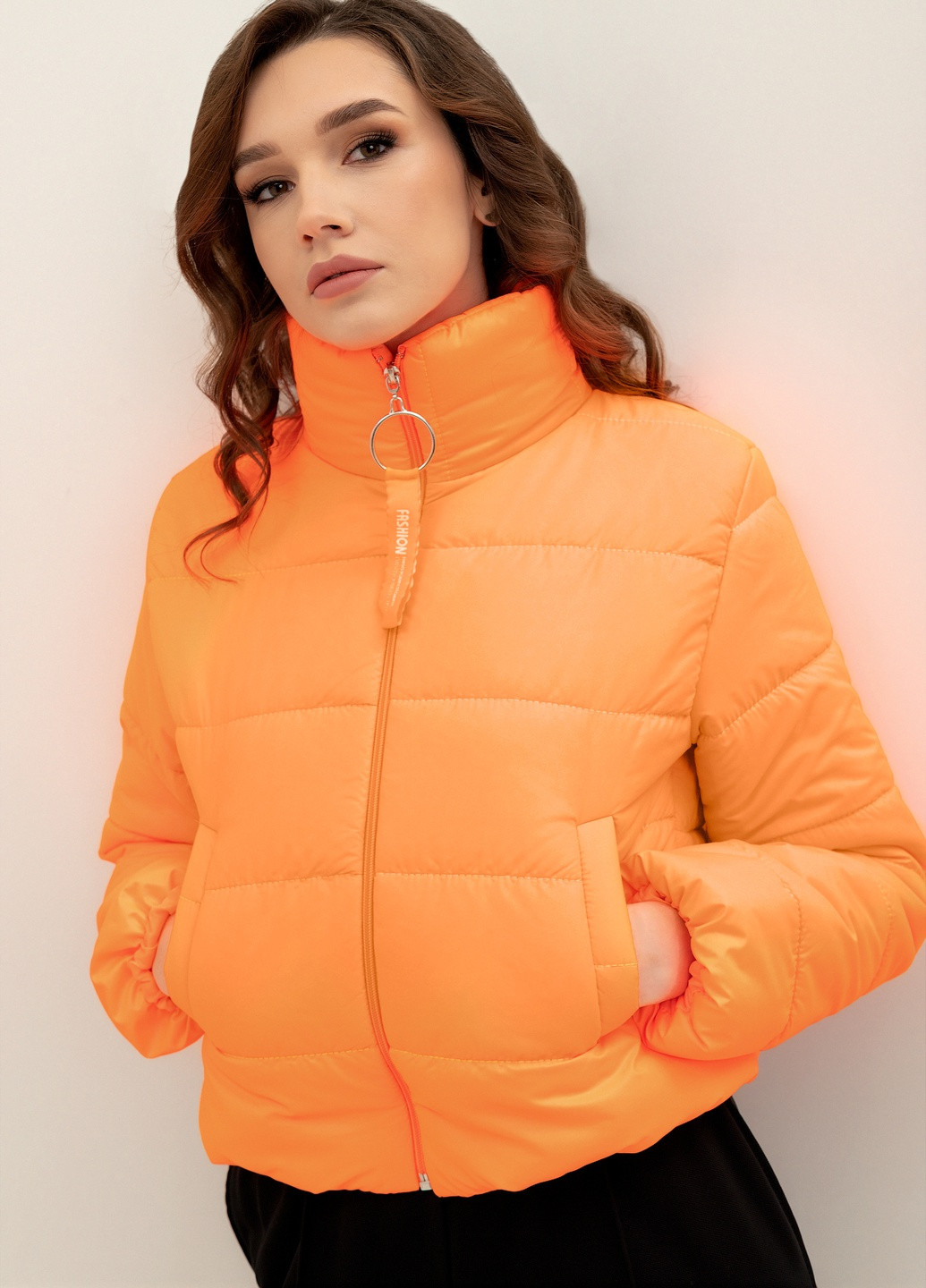 Оранжевая демисезонная куртка Makarna
