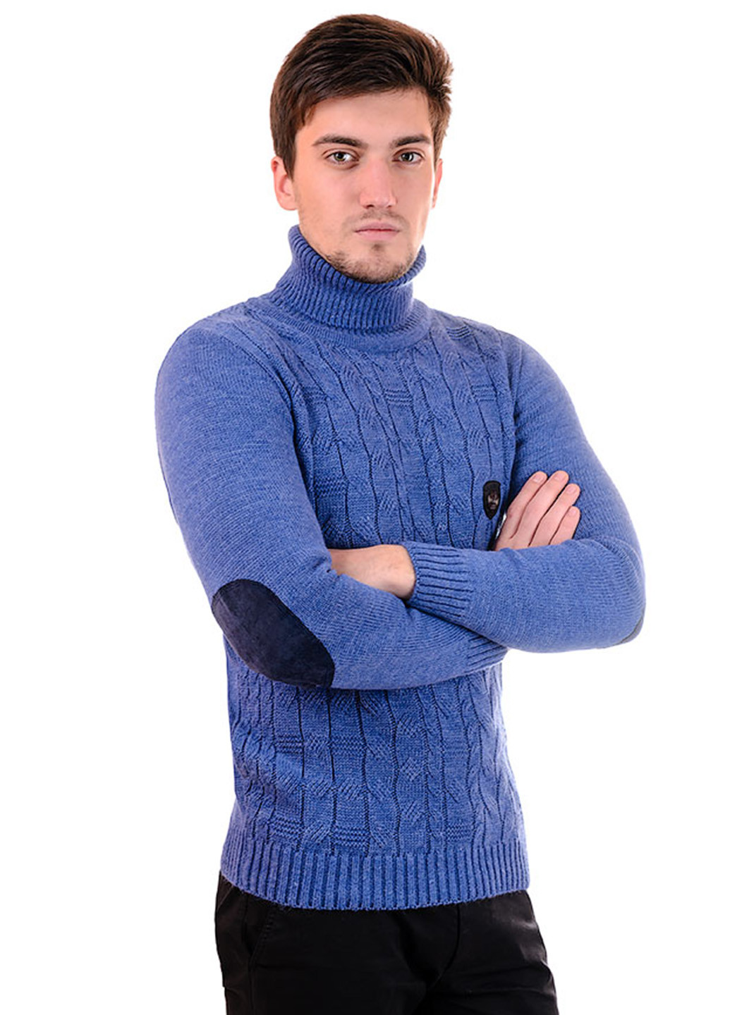 Світло-синій демісезонний светр SVTR