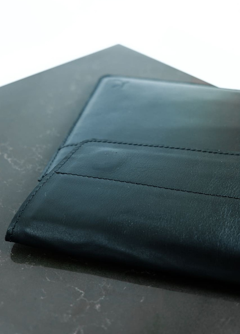 Кожаный чехол для MacBook Air/Pro 13. Кейс из натуральной кожи для Макбука Эир/Про черный. Папка на магнитах Kozhanty (232535117)