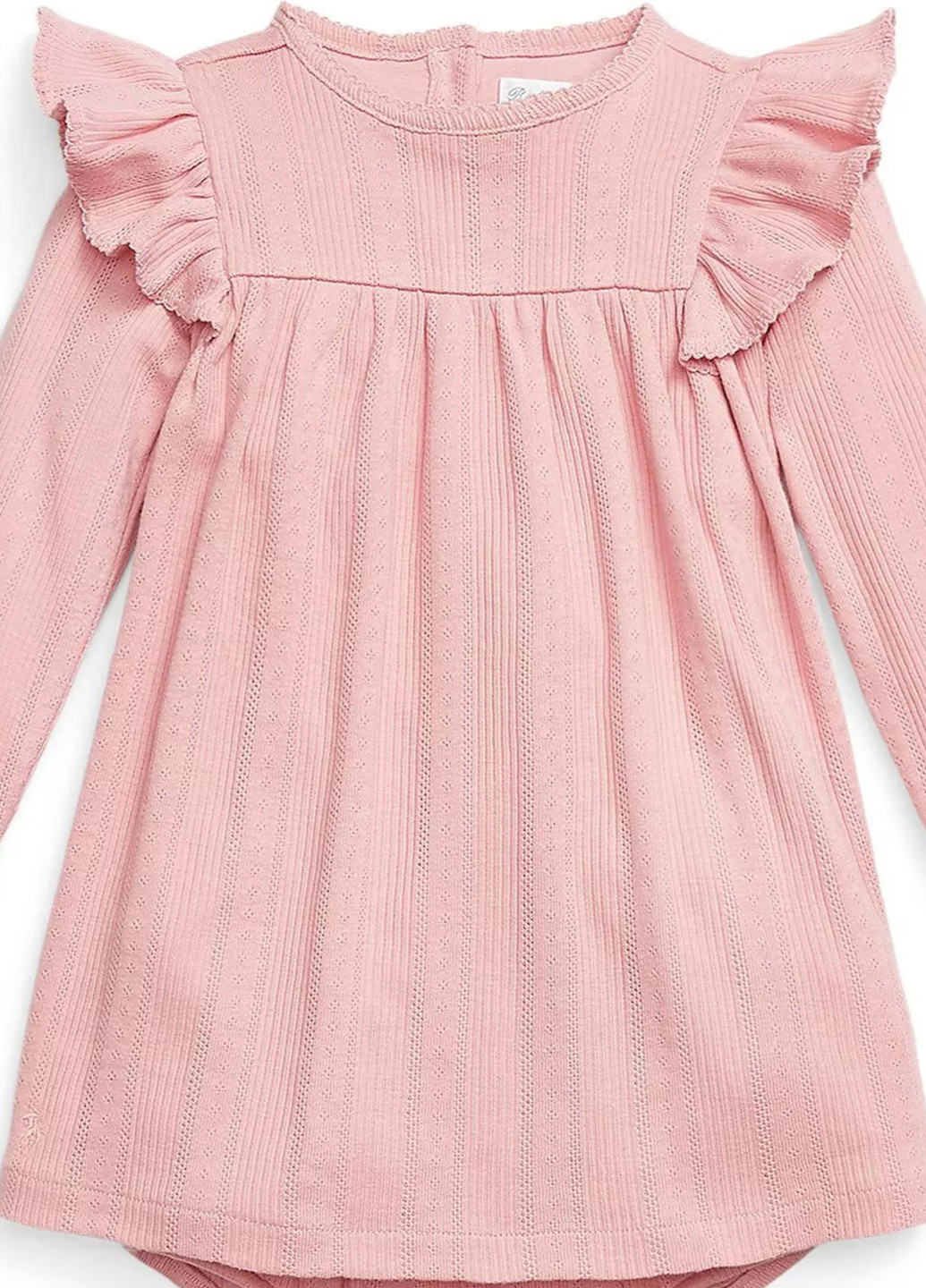 Розовый демисезонный комплект (платье, трусики) Ralph Lauren