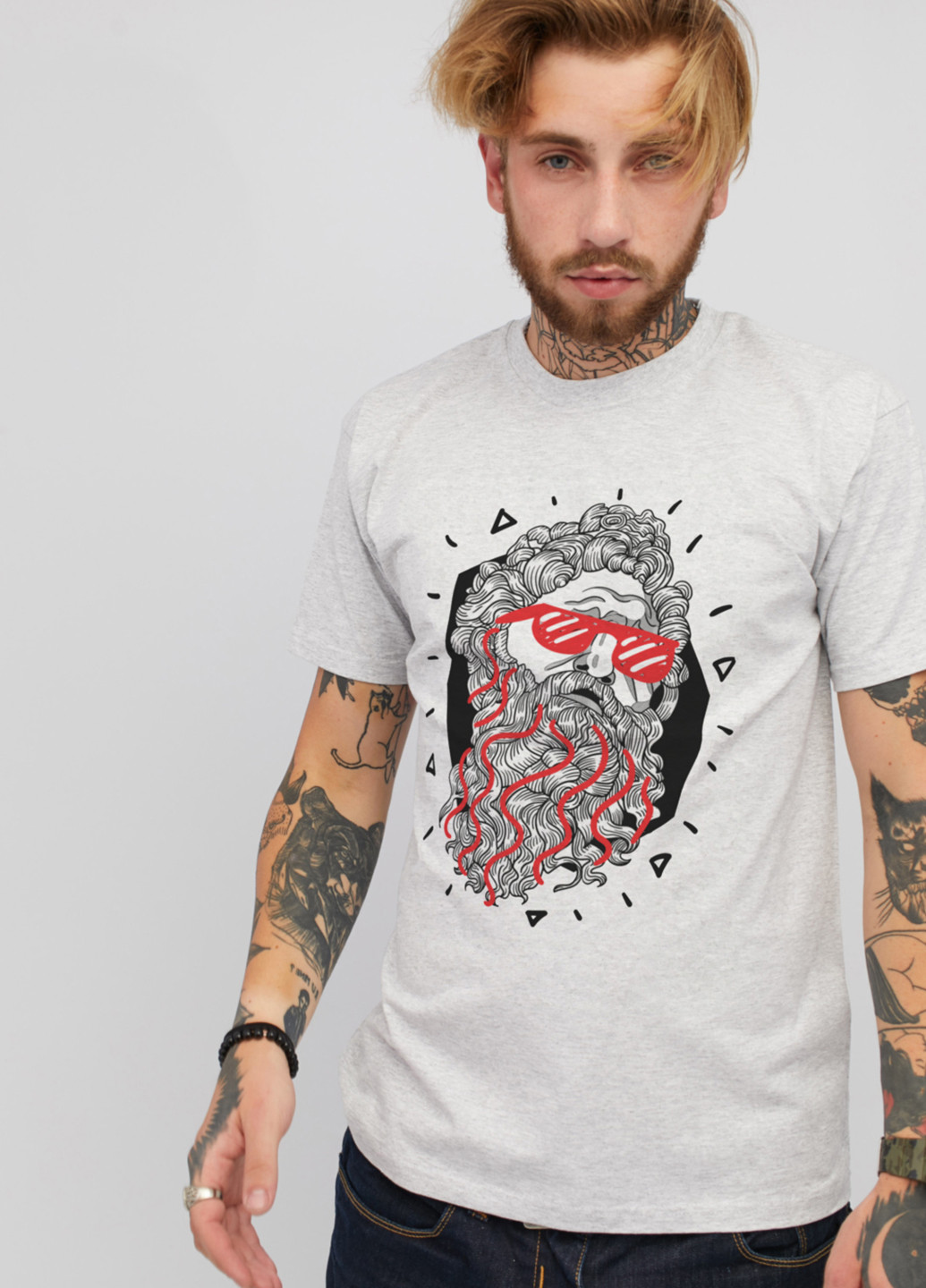 Светло-серая футболка YAPPI