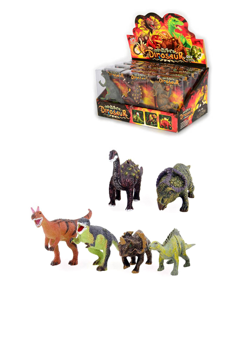 Игрушка Динозавр, 15 см No Brand (251885937)