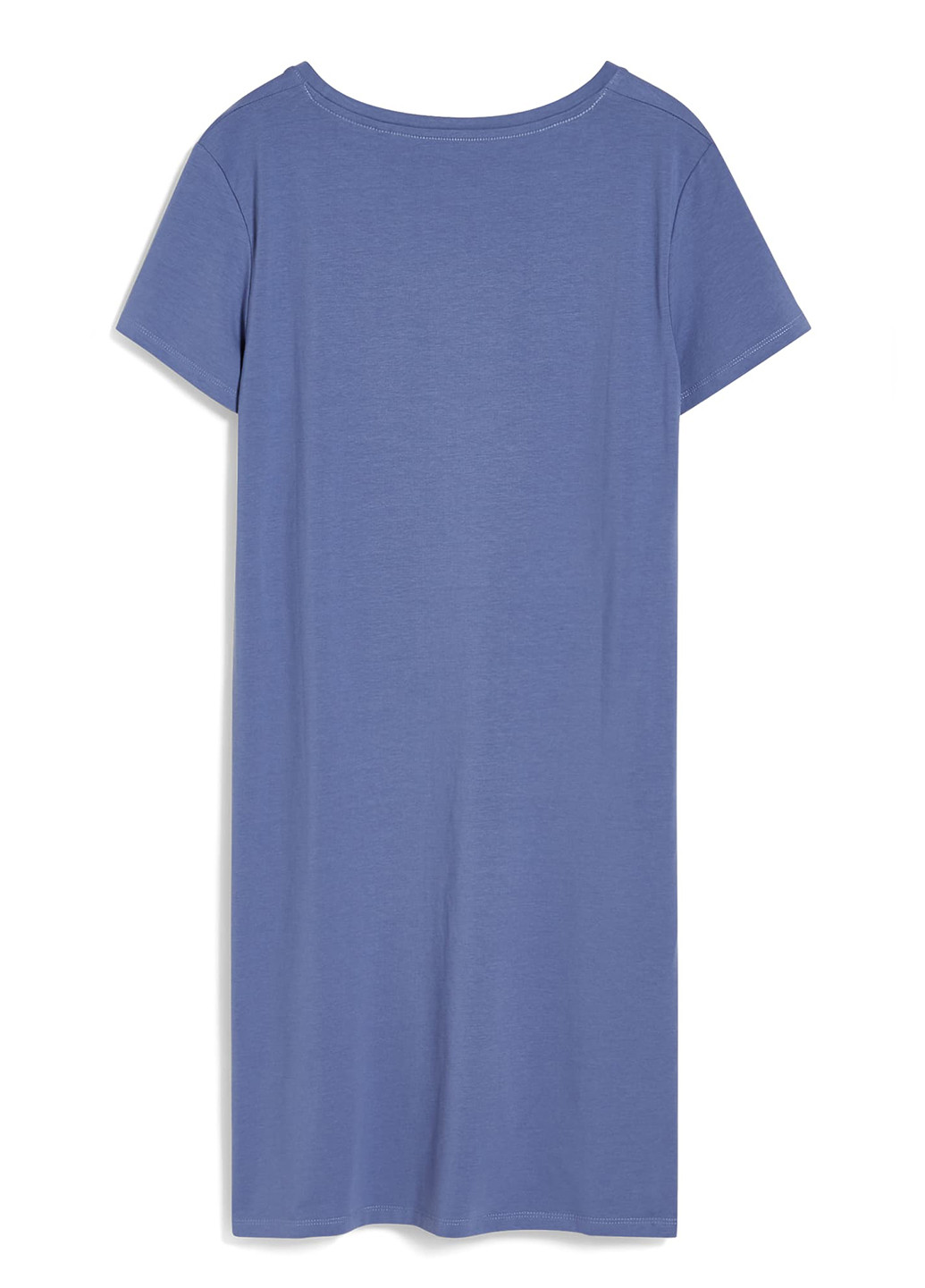 Светло-синее кэжуал туника платье-футболка C&A однотонное