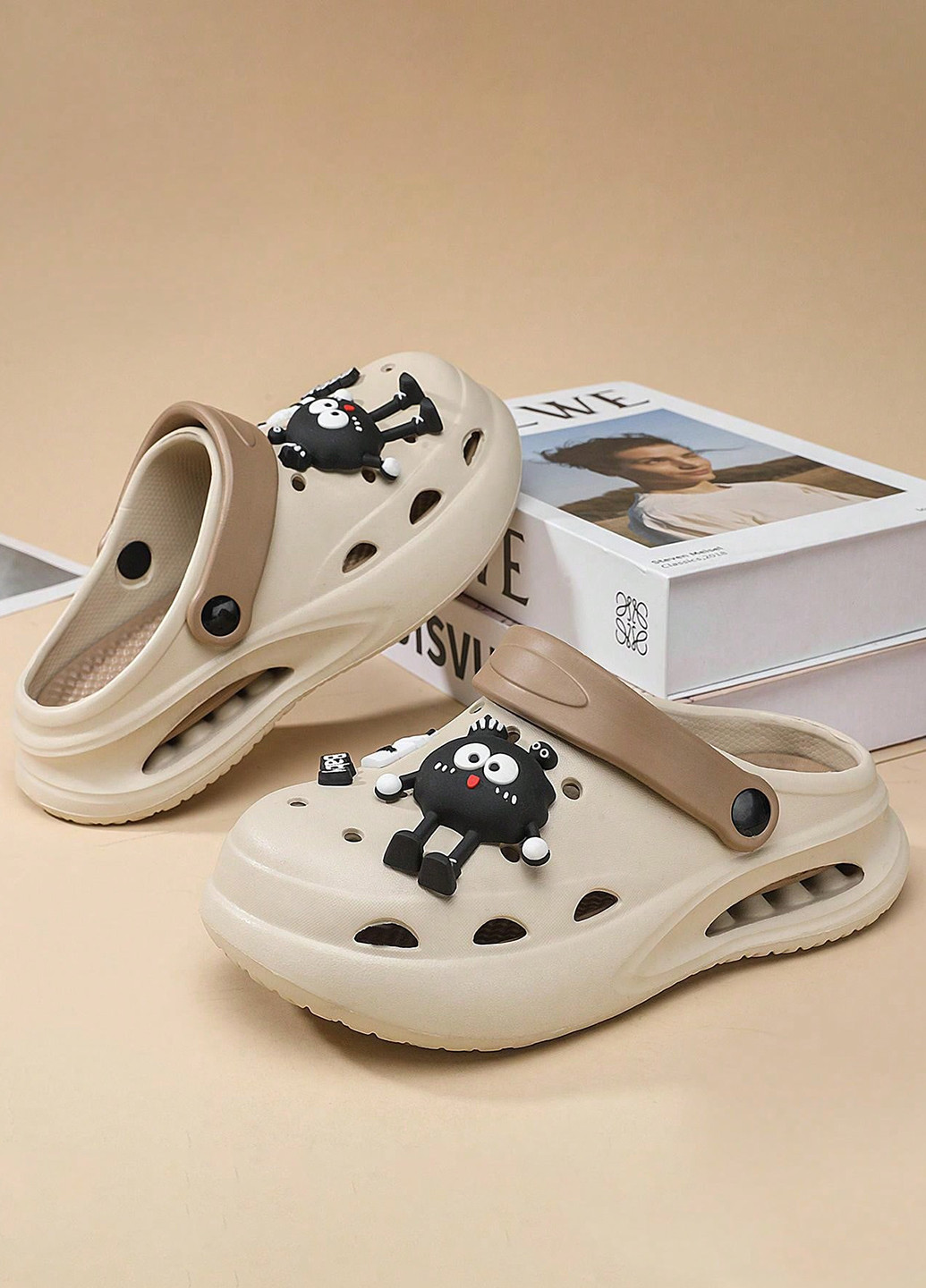 Светло-бежевые сабо SHEIN без каблука джибитсы