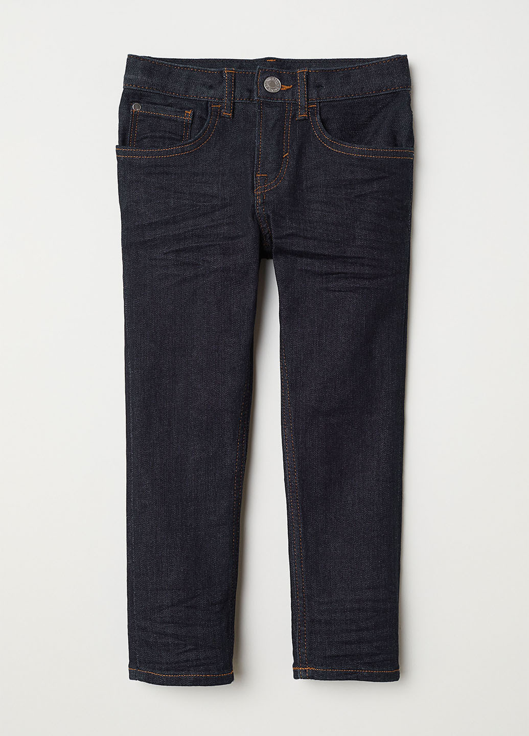 Темно-синие демисезонные прямые джинсы H&M